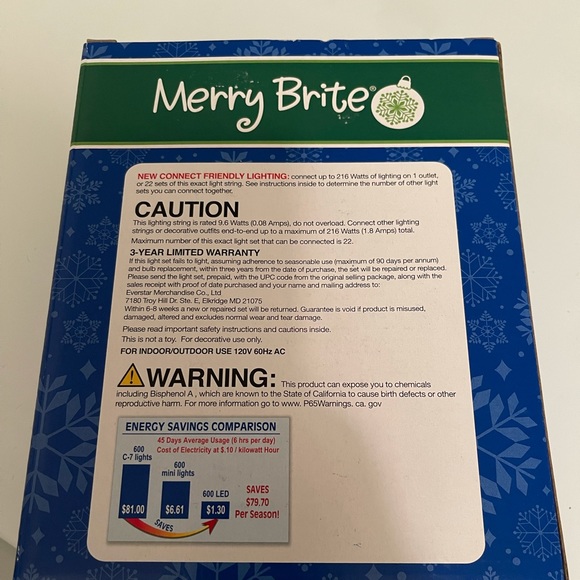 140 Count Merry Bright LED Lights - Picture 3 of 3